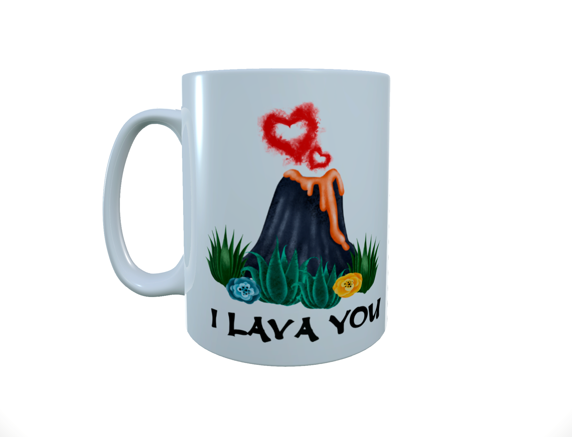 I Lava You Ceramic Mug, Ceramic Mug, Funny Mug, Tea Mug - Click Image to Close